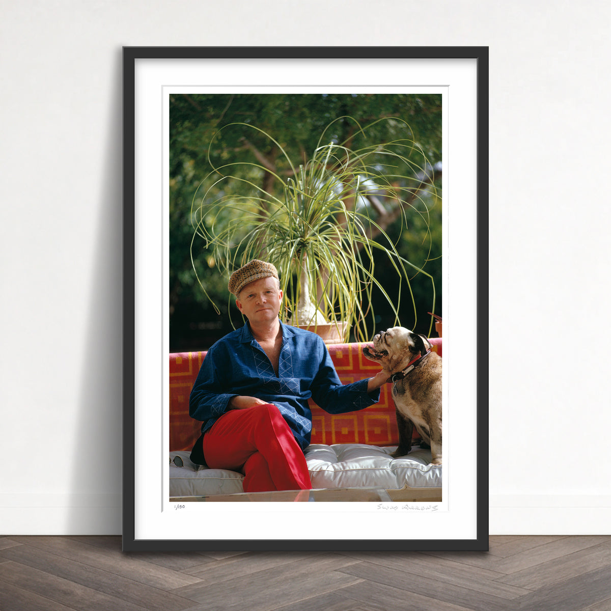 Slim Aarons Limited Edition Estate Stamped truman capote limited edition 3163505 Framed
