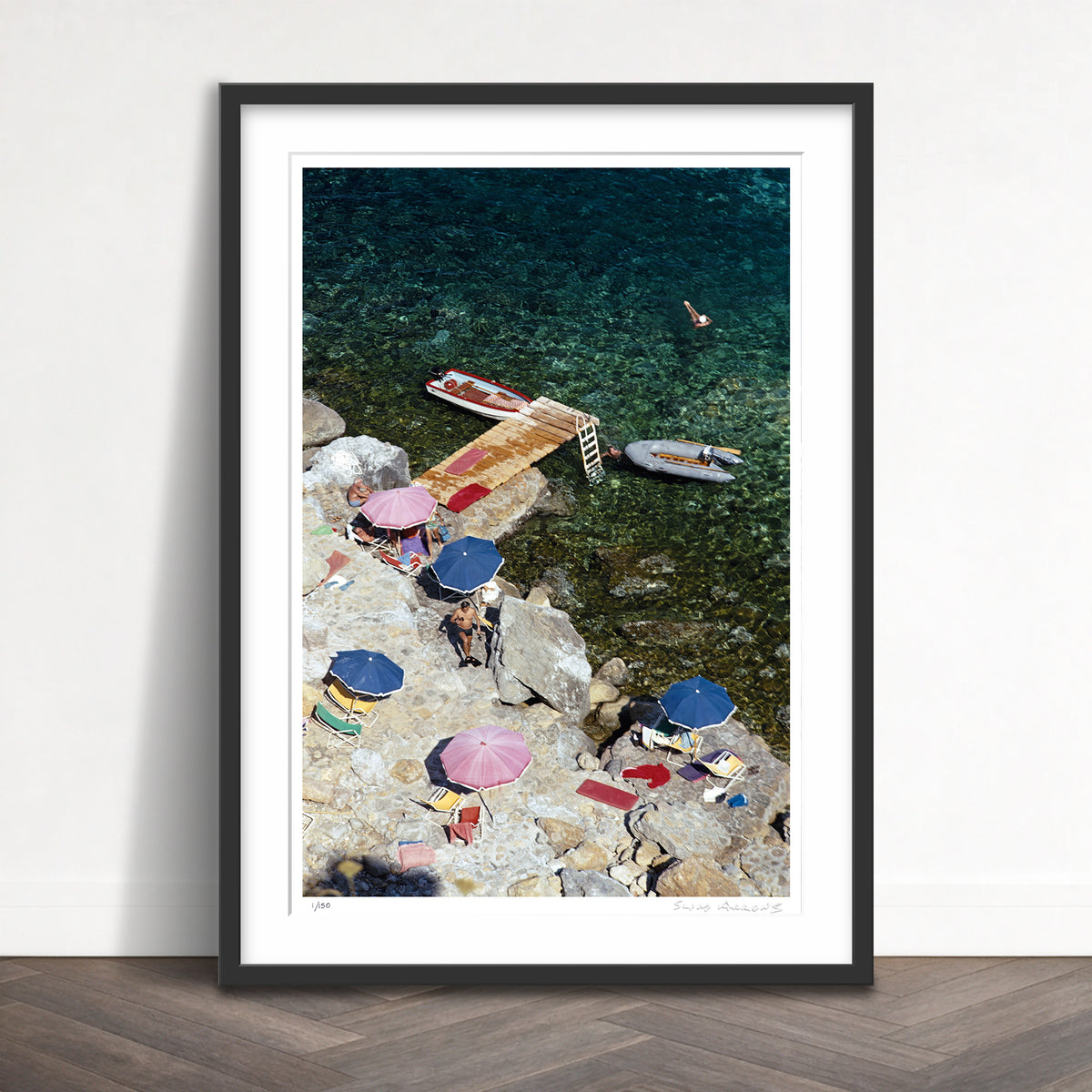 Slim Aarons Limited Edition Estate Stamped tuscan holiday limited edition 88155303 Framed
