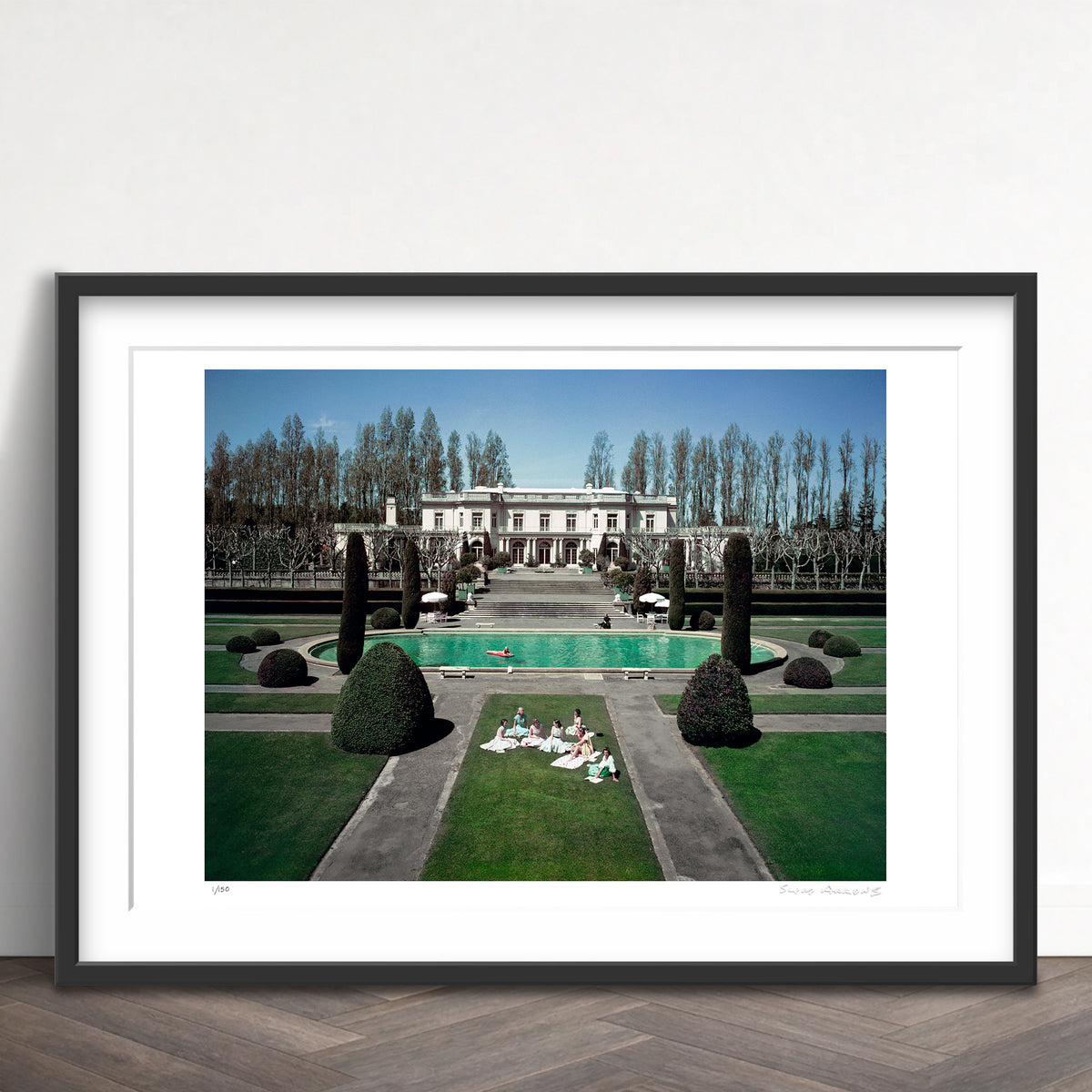 Slim Aarons Limited Edition Estate Stamped usa trianon limited edition 3088541 Framed
