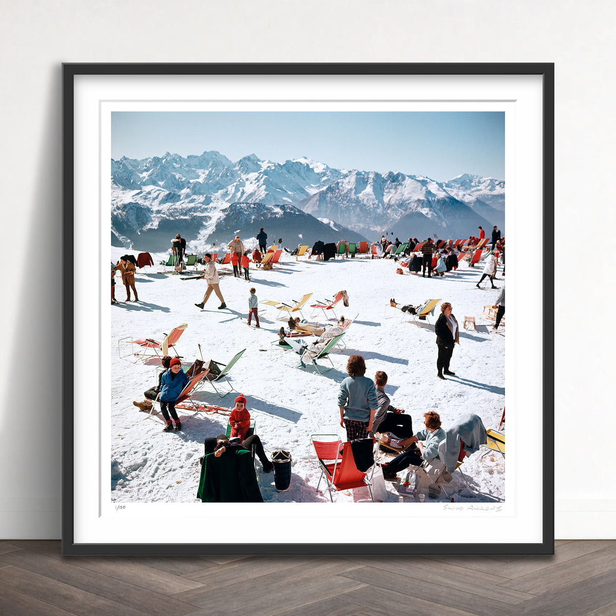 Slim Aarons Limited Edition Estate Stamped verbier vacation limited edition 52043433 Framed