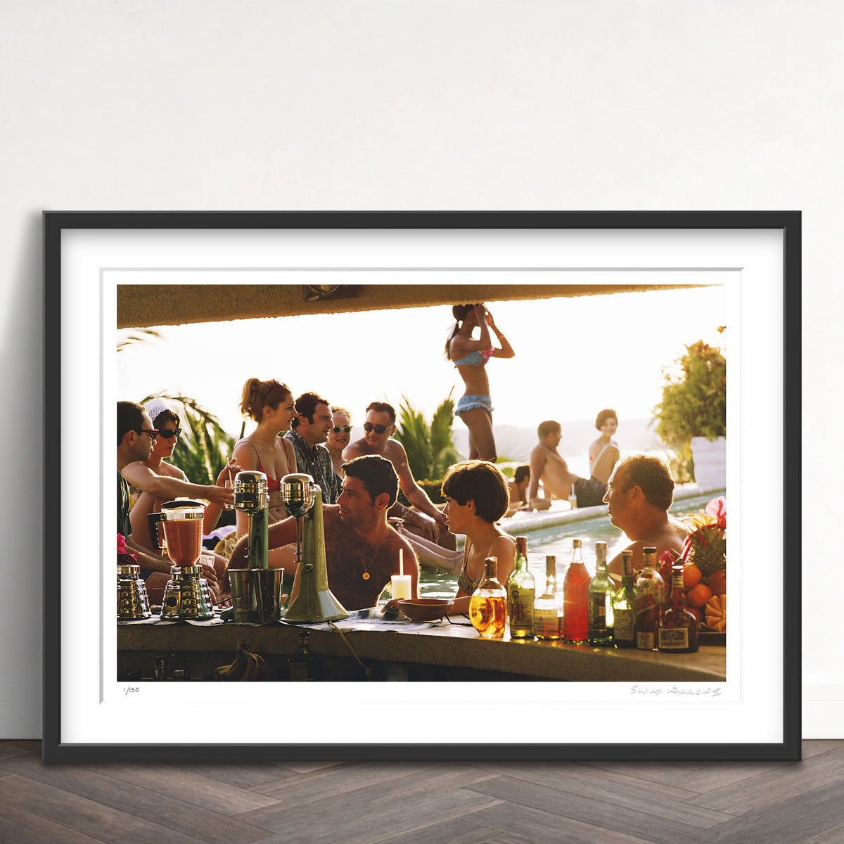 Slim Aarons Limited Edition Estate Stamped villa vera limited edition 84113339 Framed