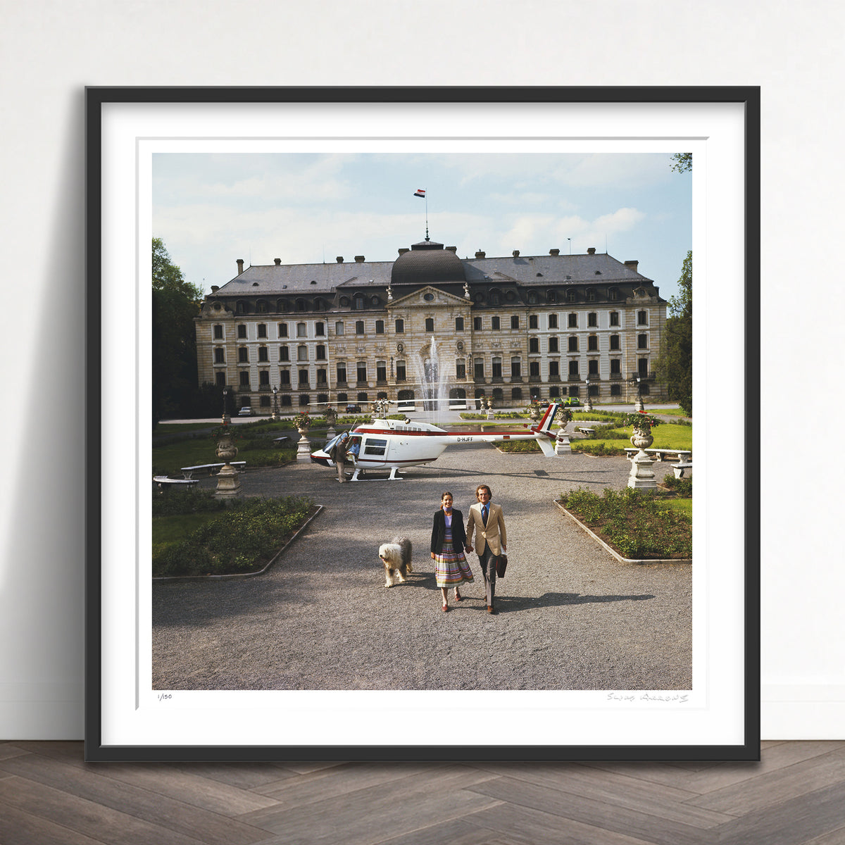 Slim Aarons Limited Edition Estate Stamped von furstenbergs limited edition 3165409 Framed