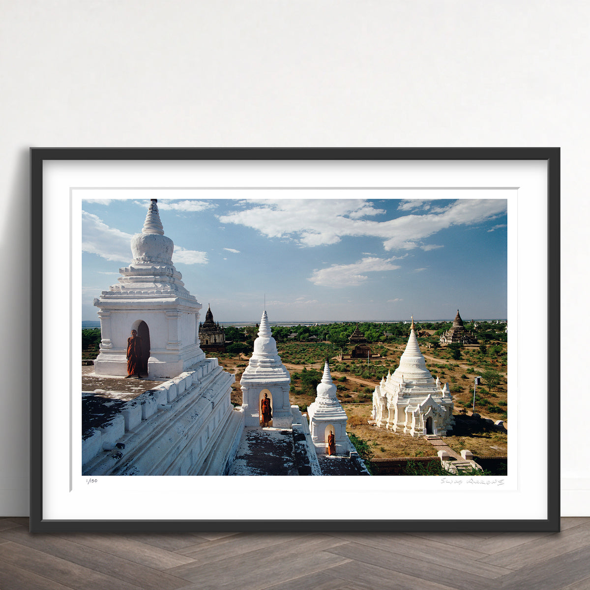 Slim Aarons Limited Edition Estate Stamped white pagoda limited edition 3065089 Framed