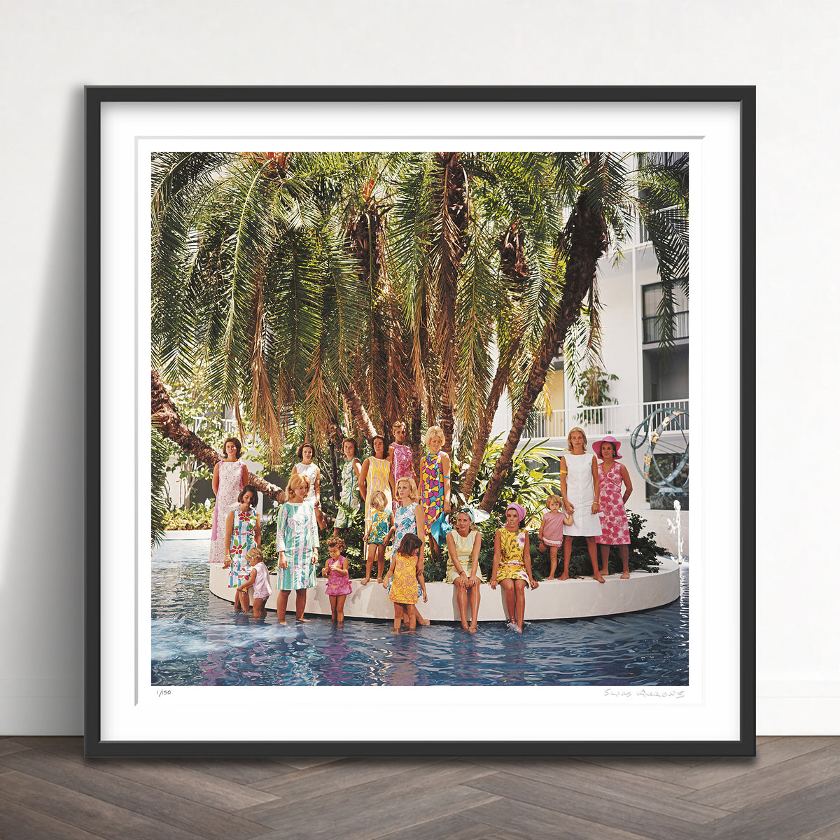 Slim Aarons Limited Edition Estate Stamped young society limited edition 3089116 Framed
