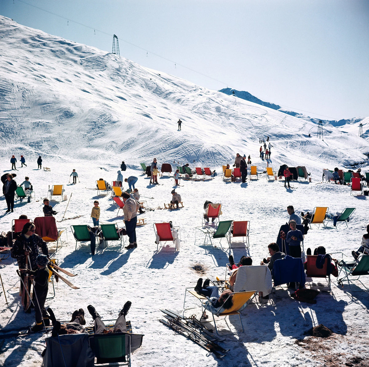 Skiers At Verbier