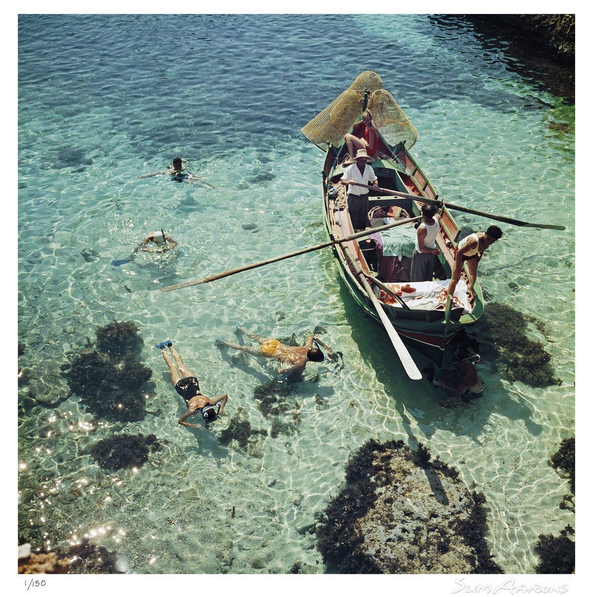 snorkelling in the shallows - Slim Aarons - Limited Edition - Estate Stamped - Photography - Getty Images