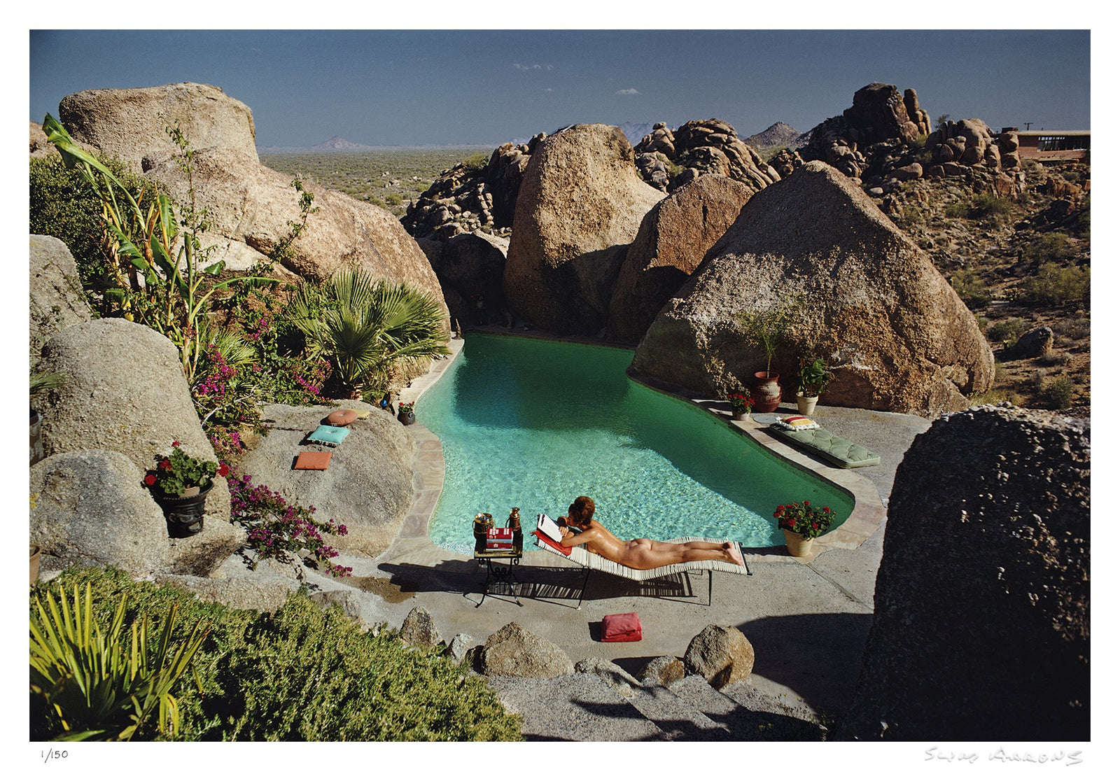 sunbathing in arizona - Slim Aarons - Limited Edition - Estate Stamped - Photography - Getty Images