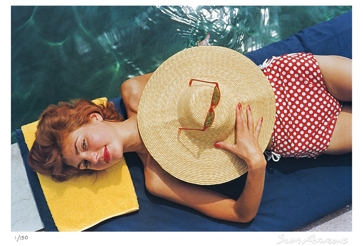 sunbathing in burgenstock - Slim Aarons - Limited Edition - Estate Stamped - Photography - Getty Images
