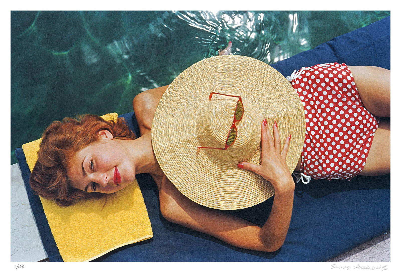 sunbathing in burgenstock - Slim Aarons - Limited Edition - Estate Stamped - Photography - Getty Images