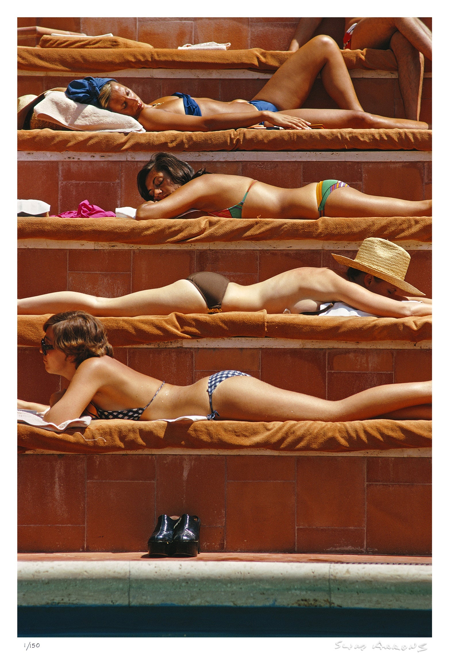 sunbathing in capri - Slim Aarons - Limited Edition - Estate Stamped - Photography - Getty Images