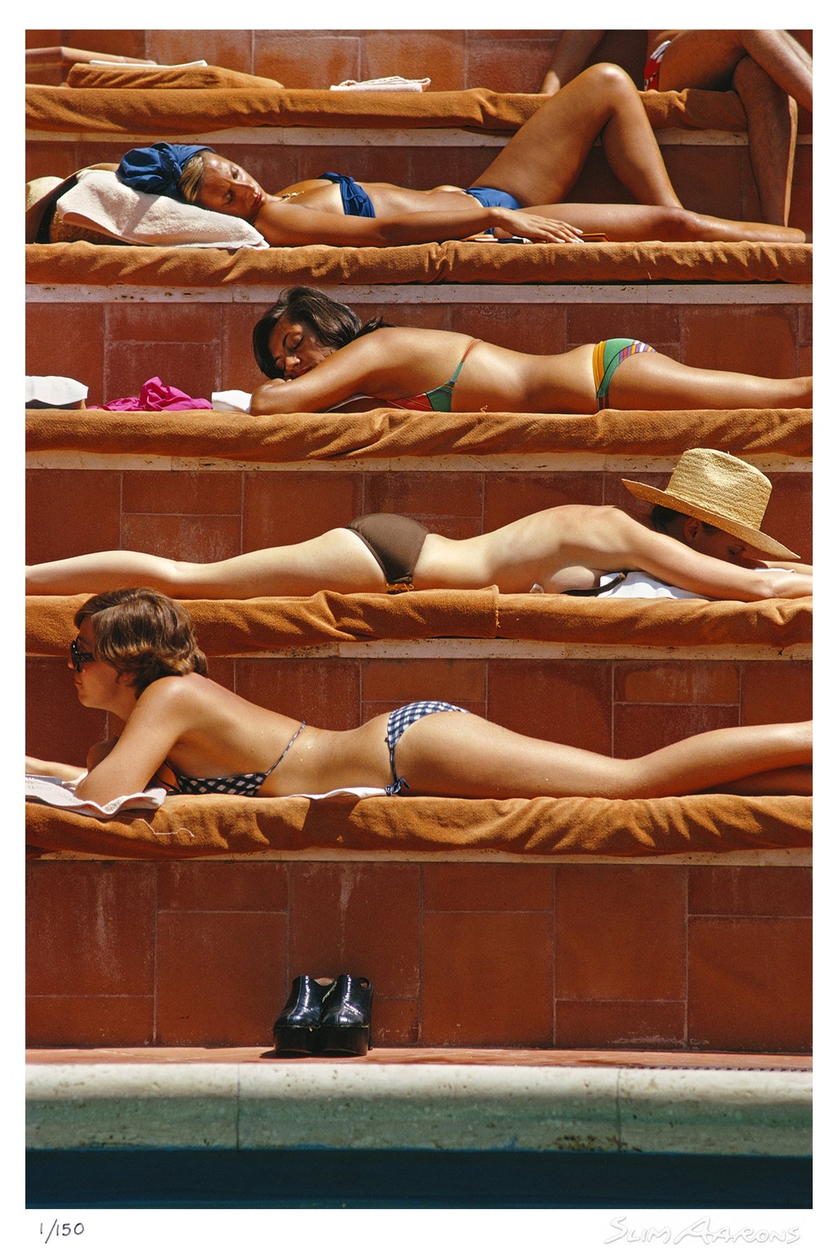 sunbathing in capri - Slim Aarons - Limited Edition - Estate Stamped - Photography - Getty Images