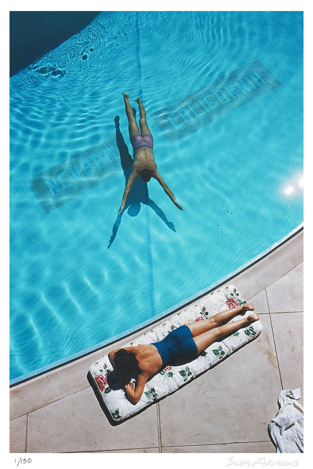swimmer and sunbather - Slim Aarons - Limited Edition - Estate Stamped - Photography - Getty Images
