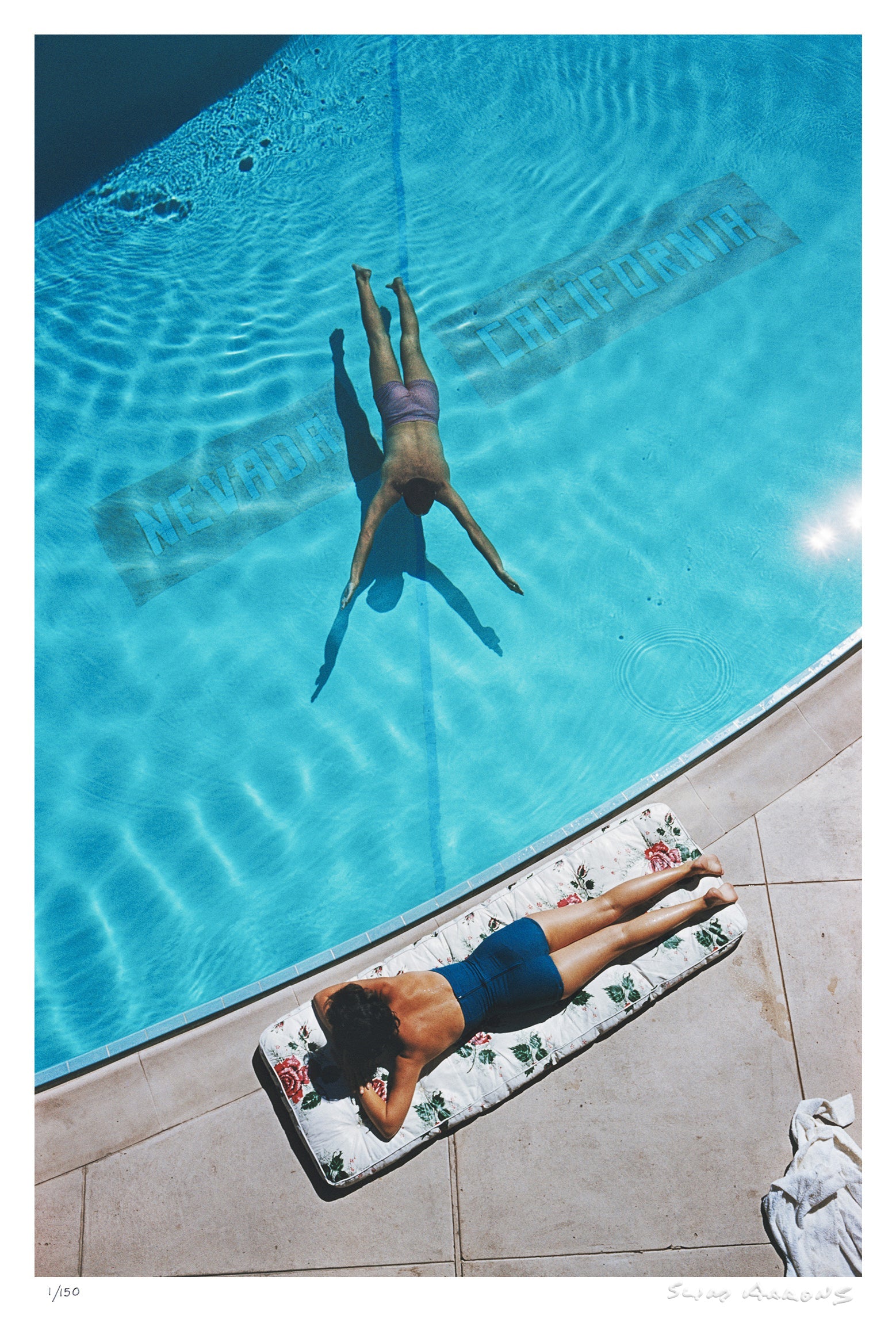 swimmer and sunbather - Slim Aarons - Limited Edition - Estate Stamped - Photography - Getty Images