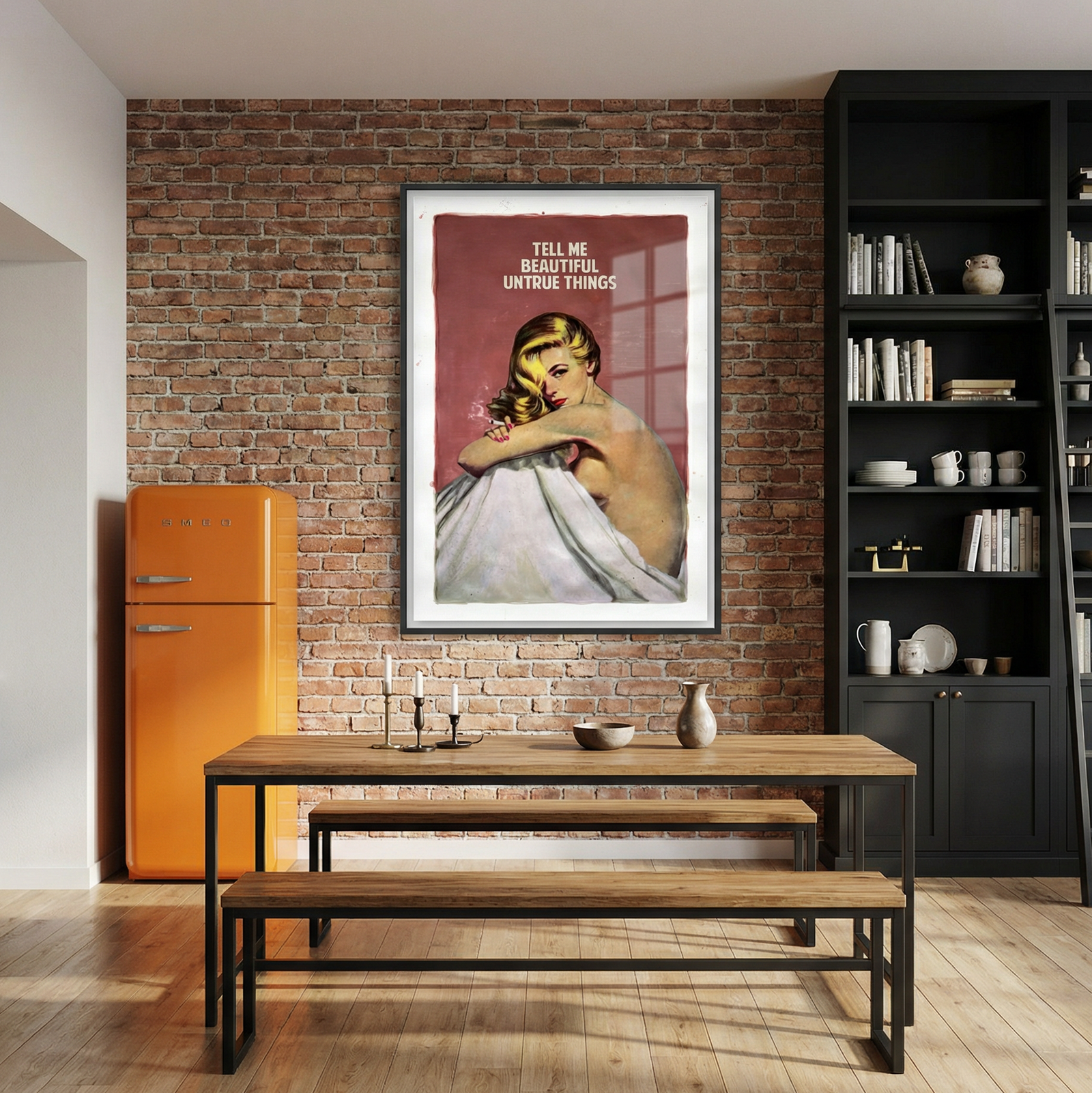 tell-me-beautiful-untrue-things-burnt-pink-The Connor Brothers-Limited Edition Art Print-1052x1662