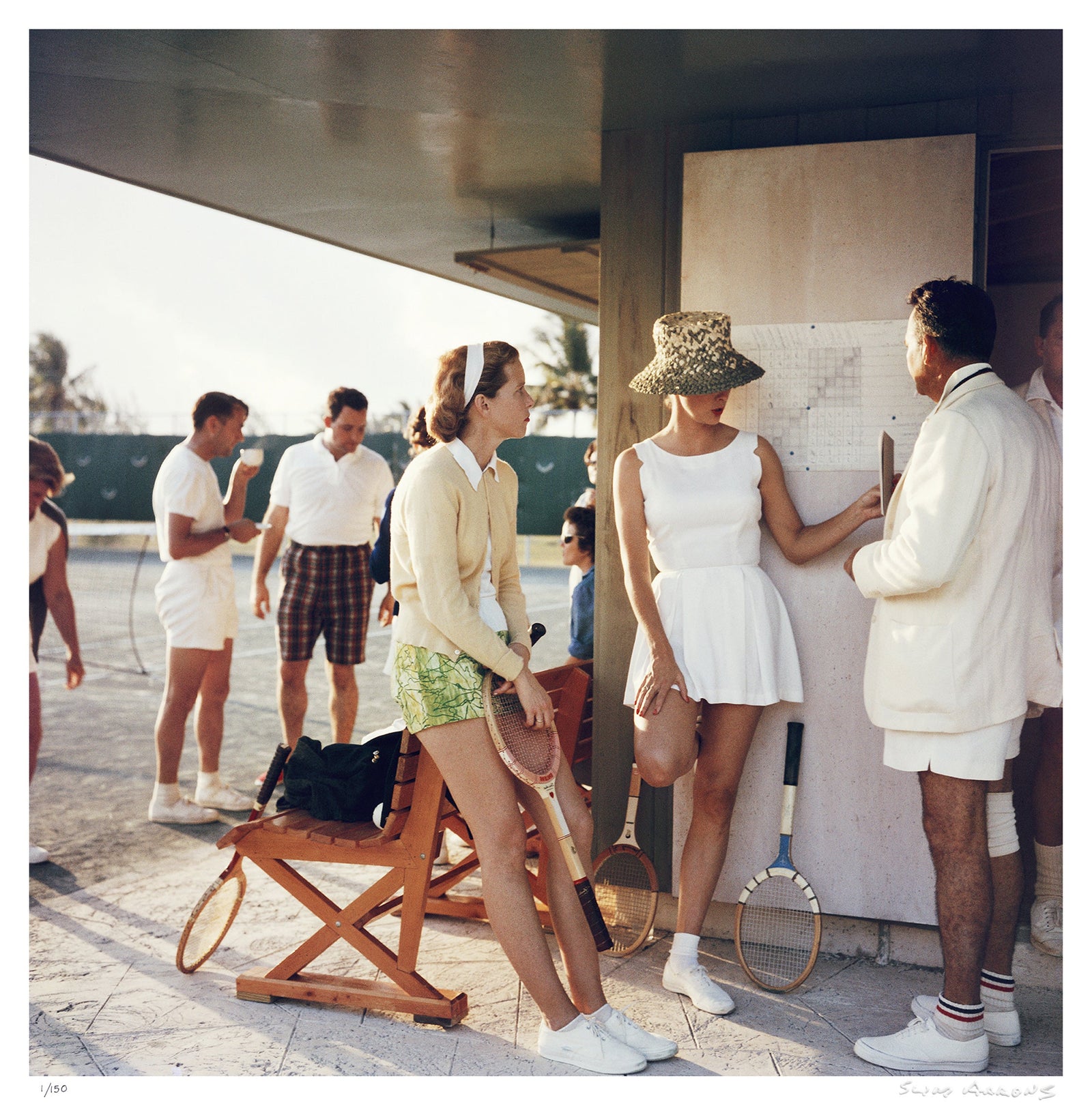 tennis in the bahamas - Slim Aarons - Limited Edition - Estate Stamped - Photography - Getty Images