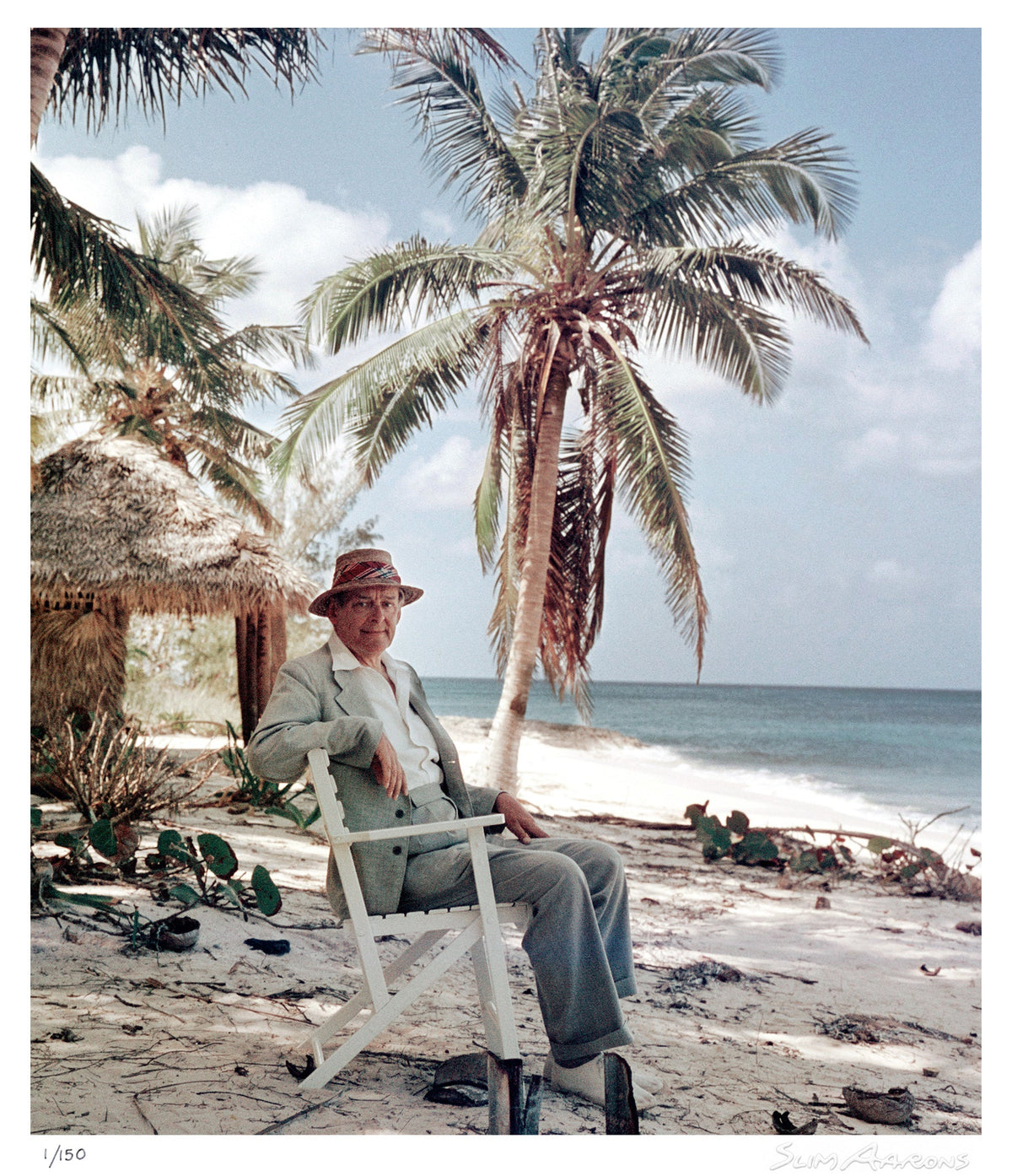 ts eliot on the beach - Slim Aarons - Limited Edition - Estate Stamped - Photography - Getty Images