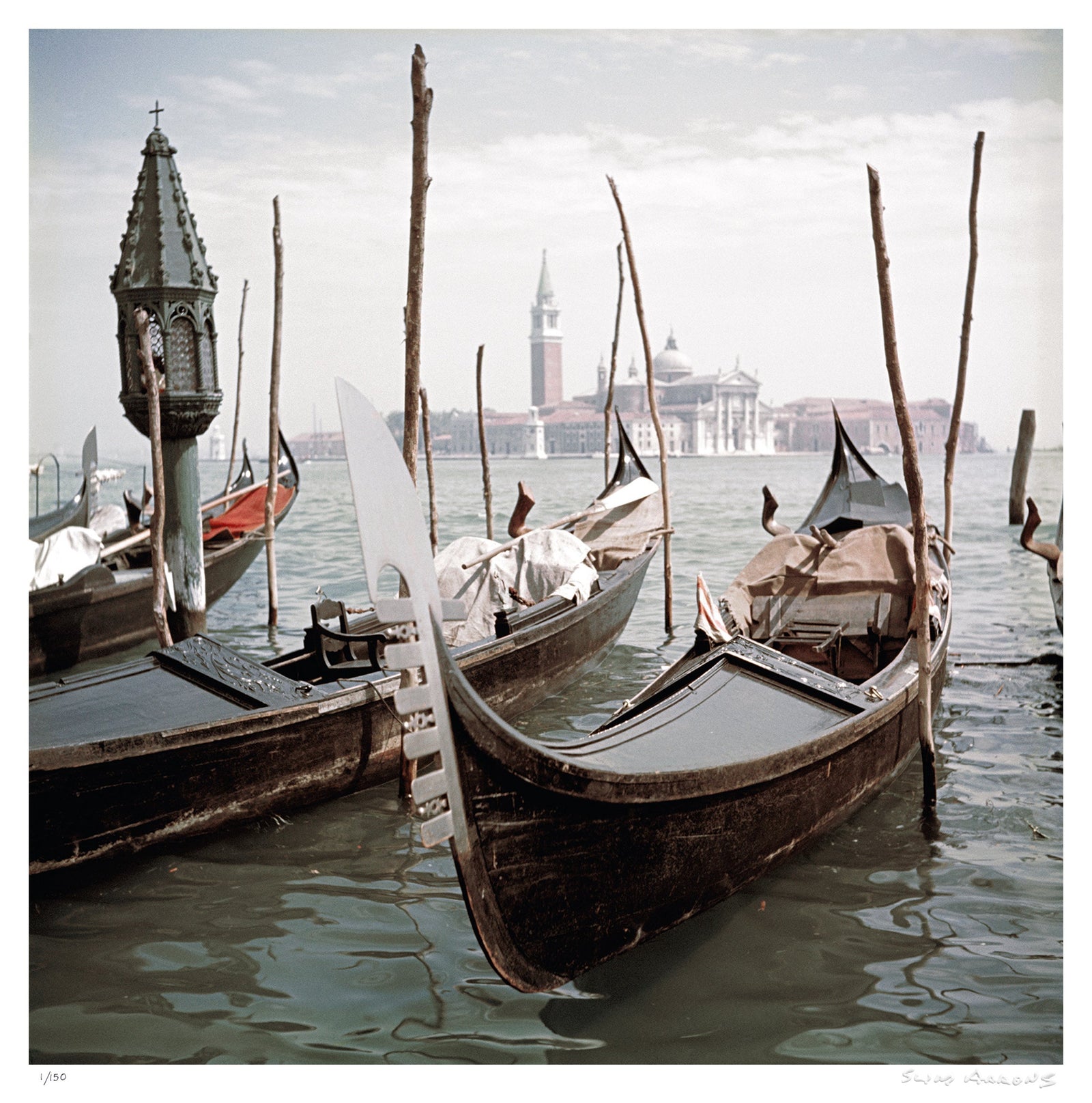 venice gondolas - Slim Aarons - Limited Edition - Estate Stamped - Photography - Getty Images