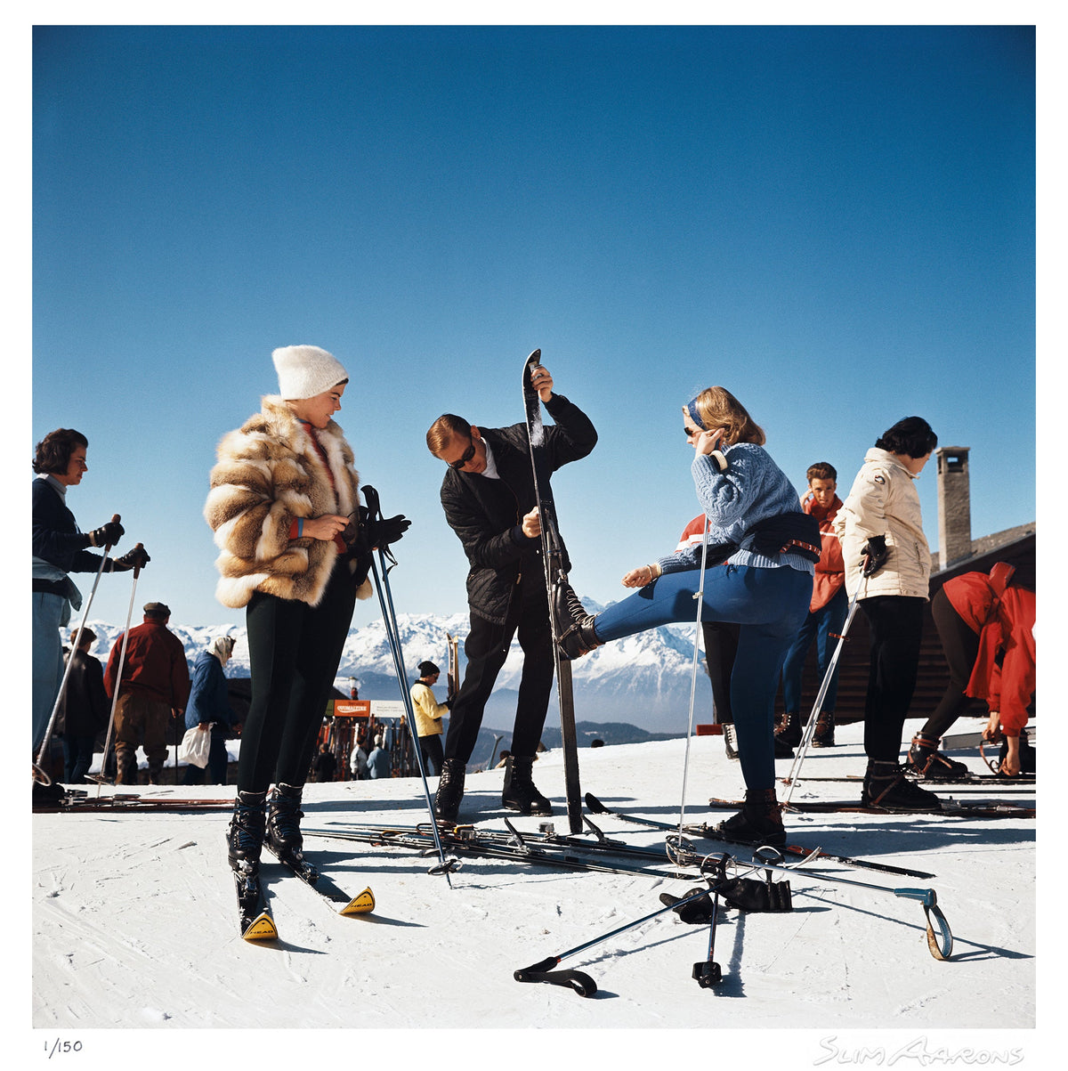 verbier skiers - Slim Aarons - Limited Edition - Estate Stamped - Photography - Getty Images