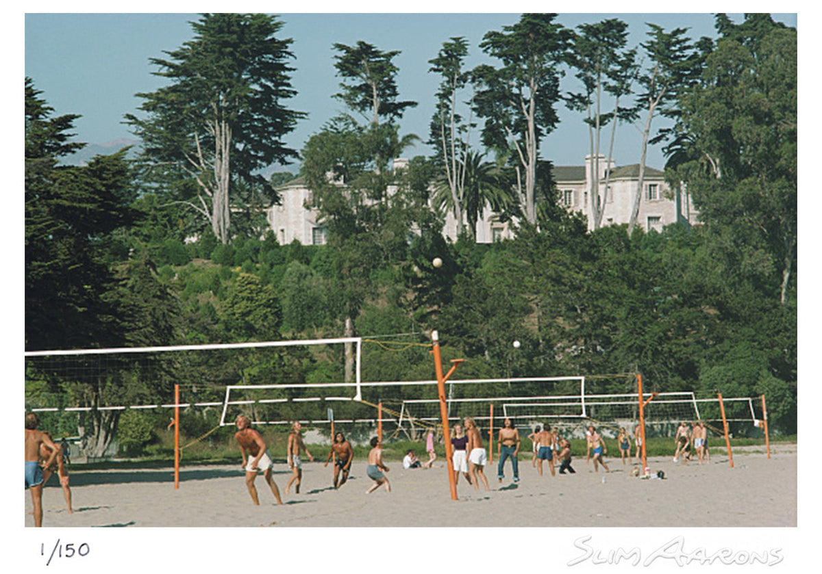 volleyball in santa barbara - Slim Aarons - Limited Edition - Estate Stamped - Photography - Getty Images
