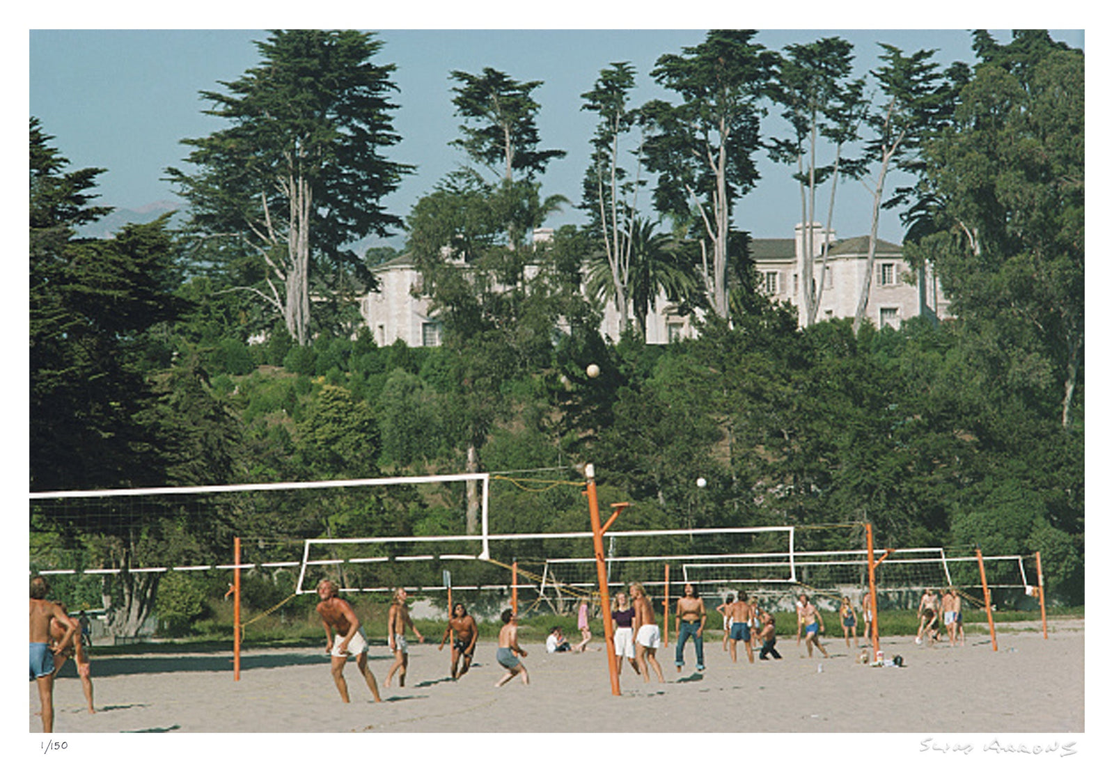 volleyball in santa barbara - Slim Aarons - Limited Edition - Estate Stamped - Photography - Getty Images
