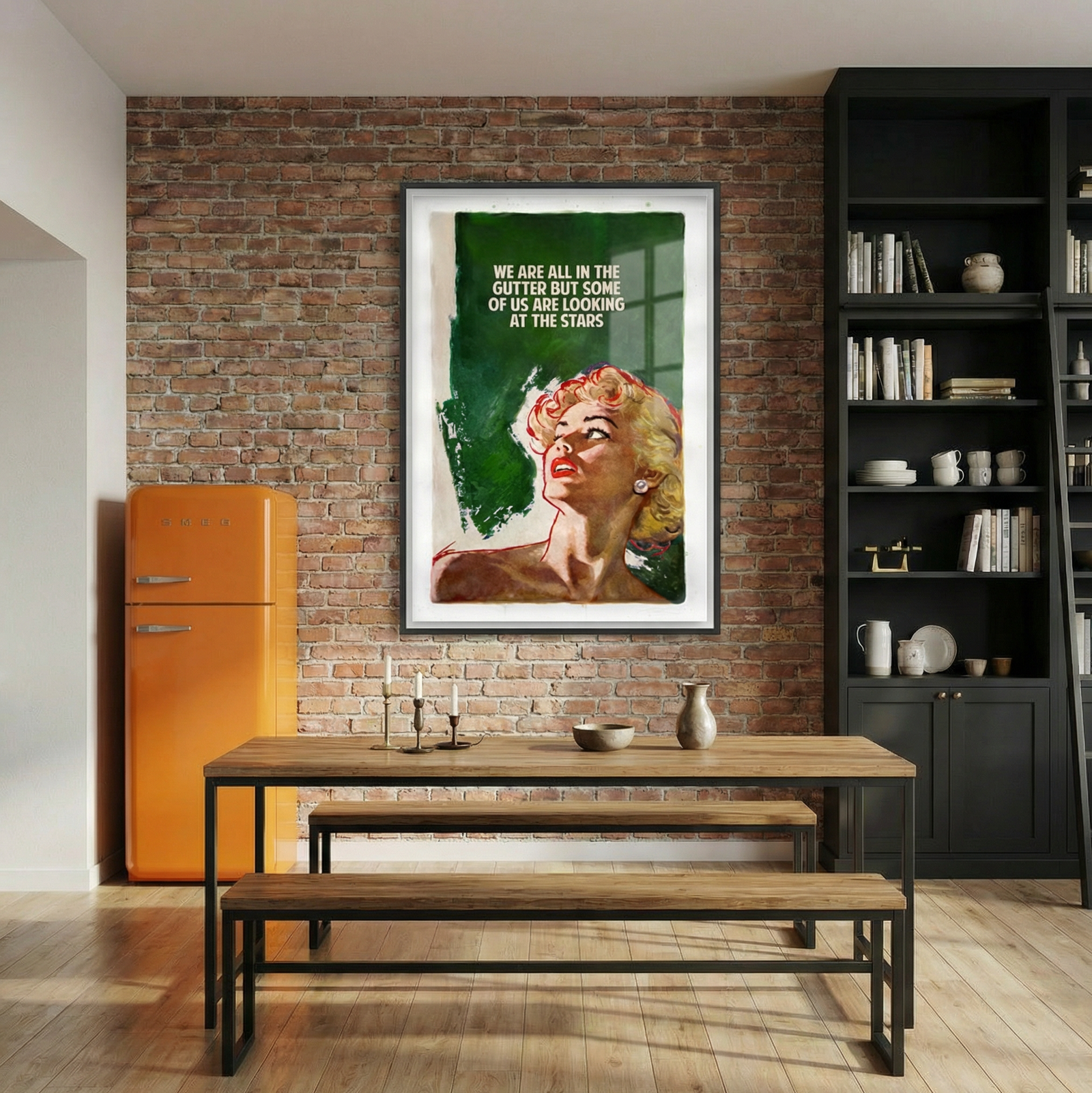 we-are-all-in-the-gutter-green-The Connor Brothers-Limited Edition Art Print-1063x1658