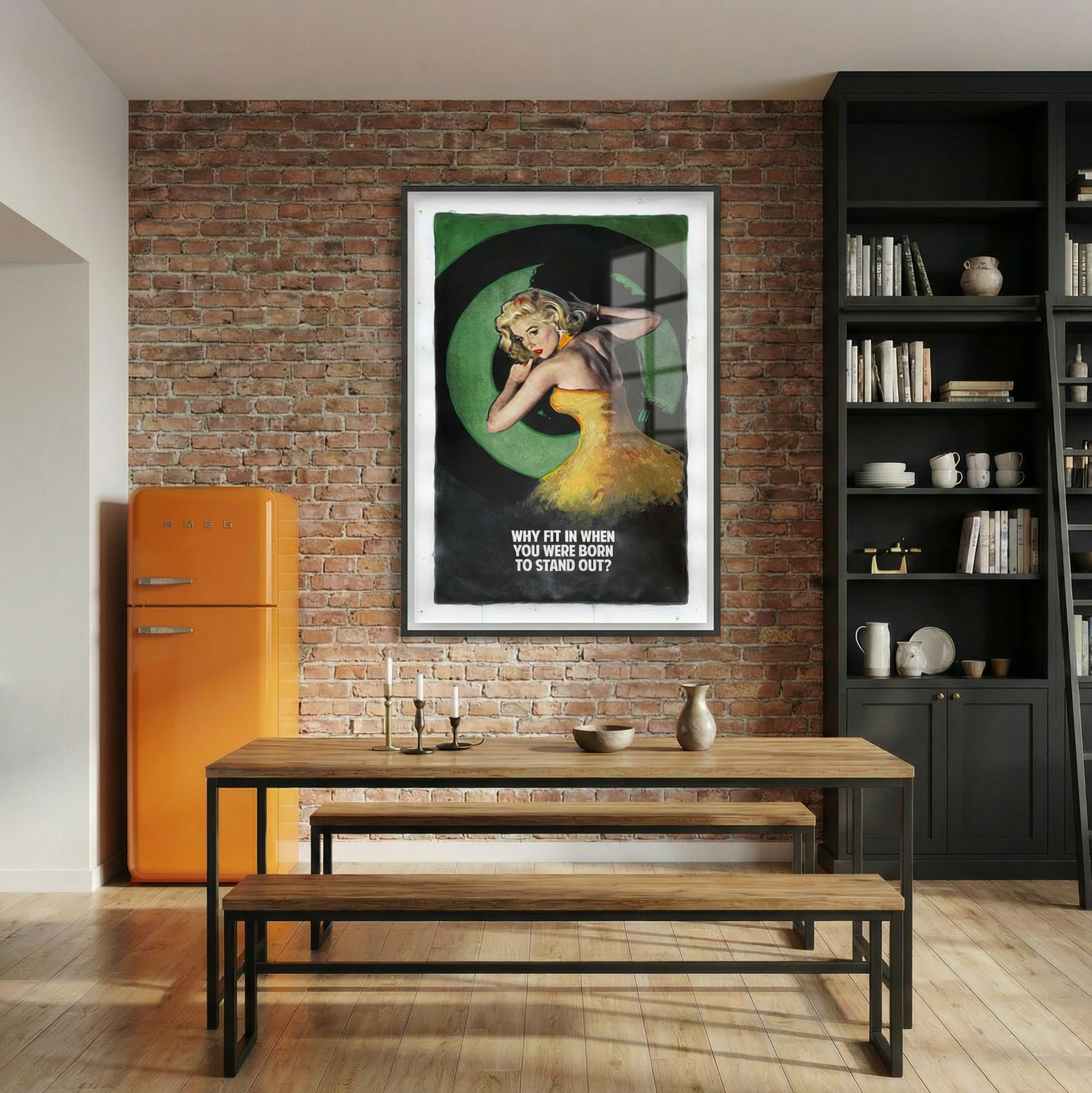 why-fit-in-green-The Connor Brothers-Limited Edition Art Print-1042x1658