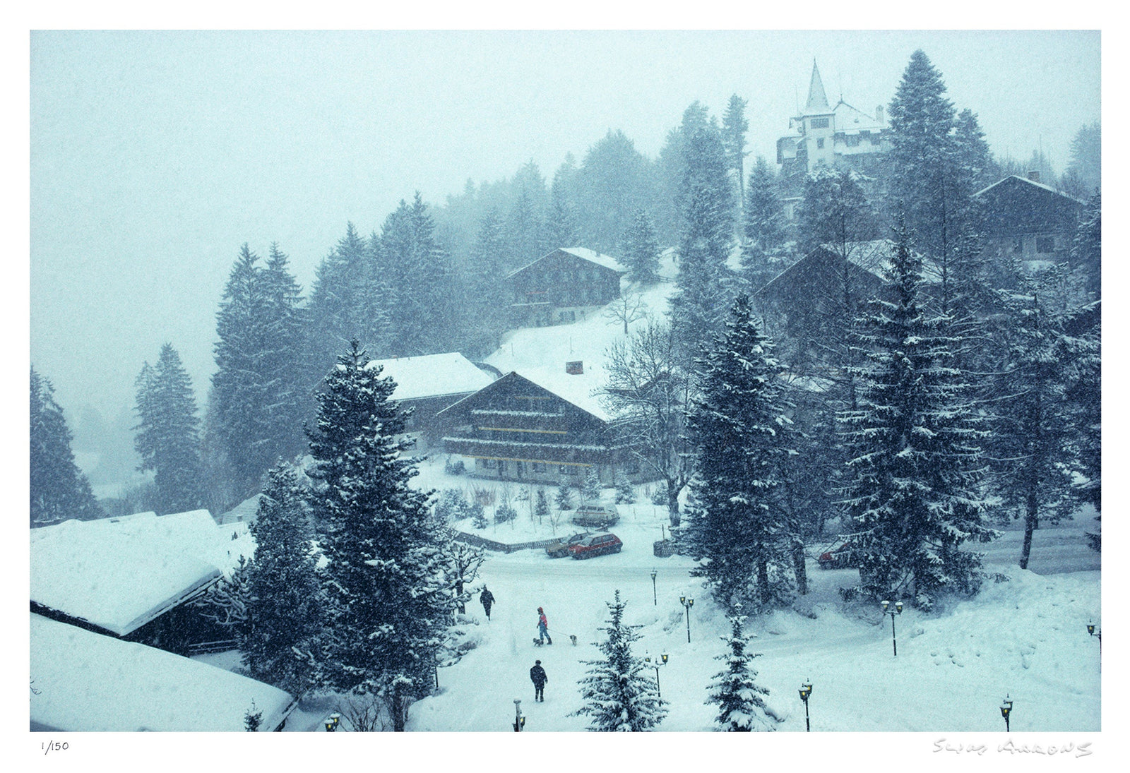 winter in gstaad - Slim Aarons - Limited Edition - Estate Stamped - Photography - Getty Images