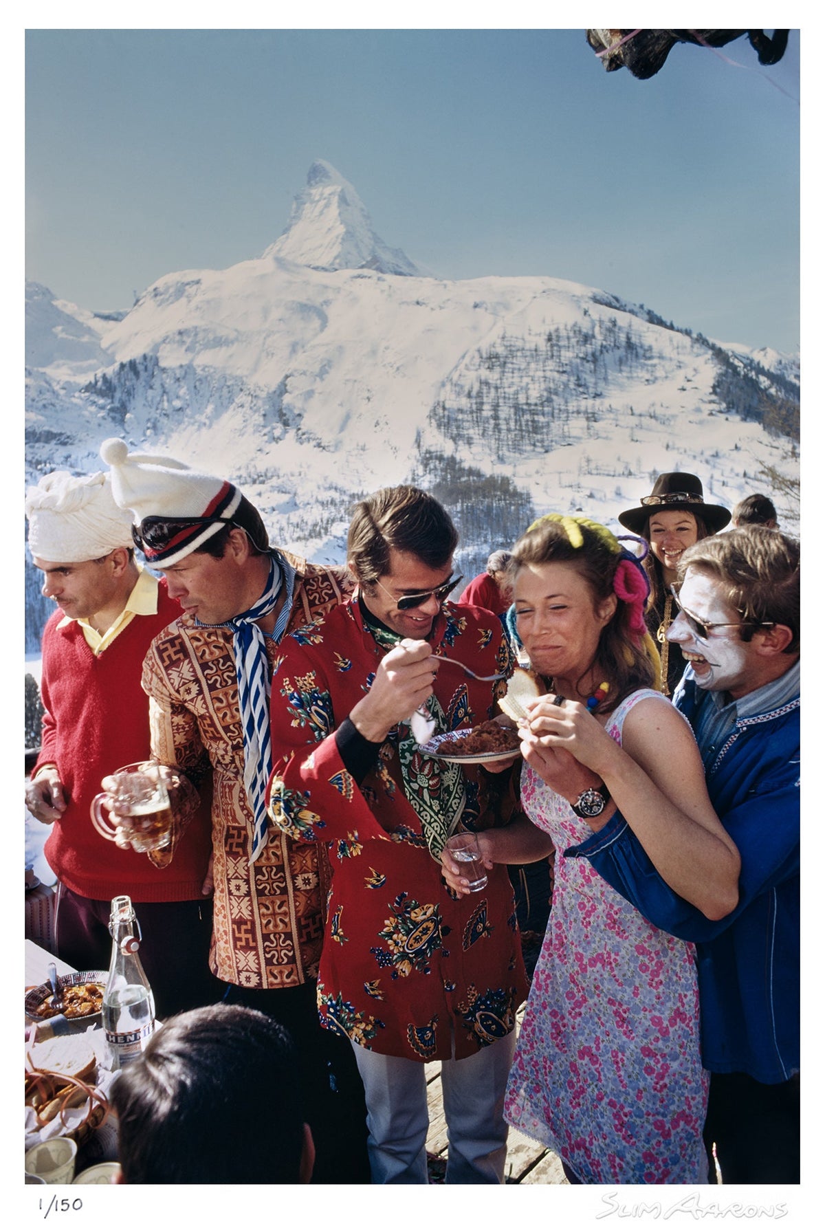 zermatt skiing 1 - Slim Aarons - Limited Edition - Estate Stamped - Photography - Getty Images