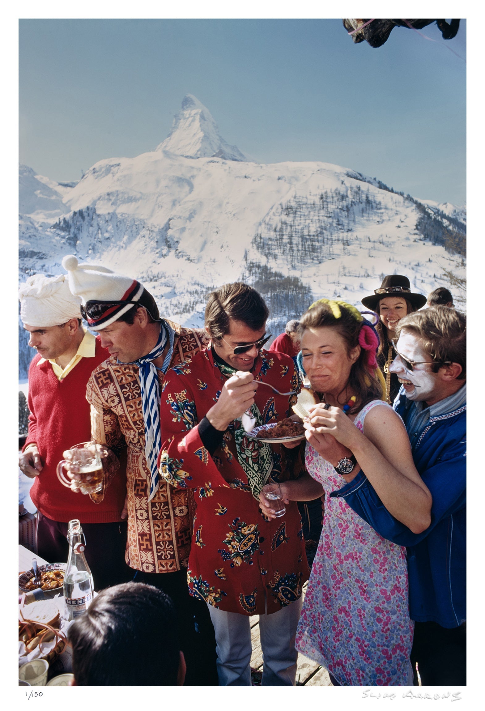 zermatt skiing 1 - Slim Aarons - Limited Edition - Estate Stamped - Photography - Getty Images