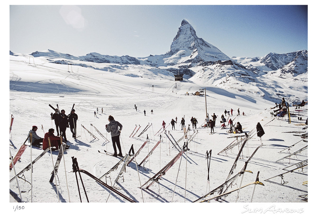zermatt skiing 2 - Slim Aarons - Limited Edition - Estate Stamped - Photography - Getty Images