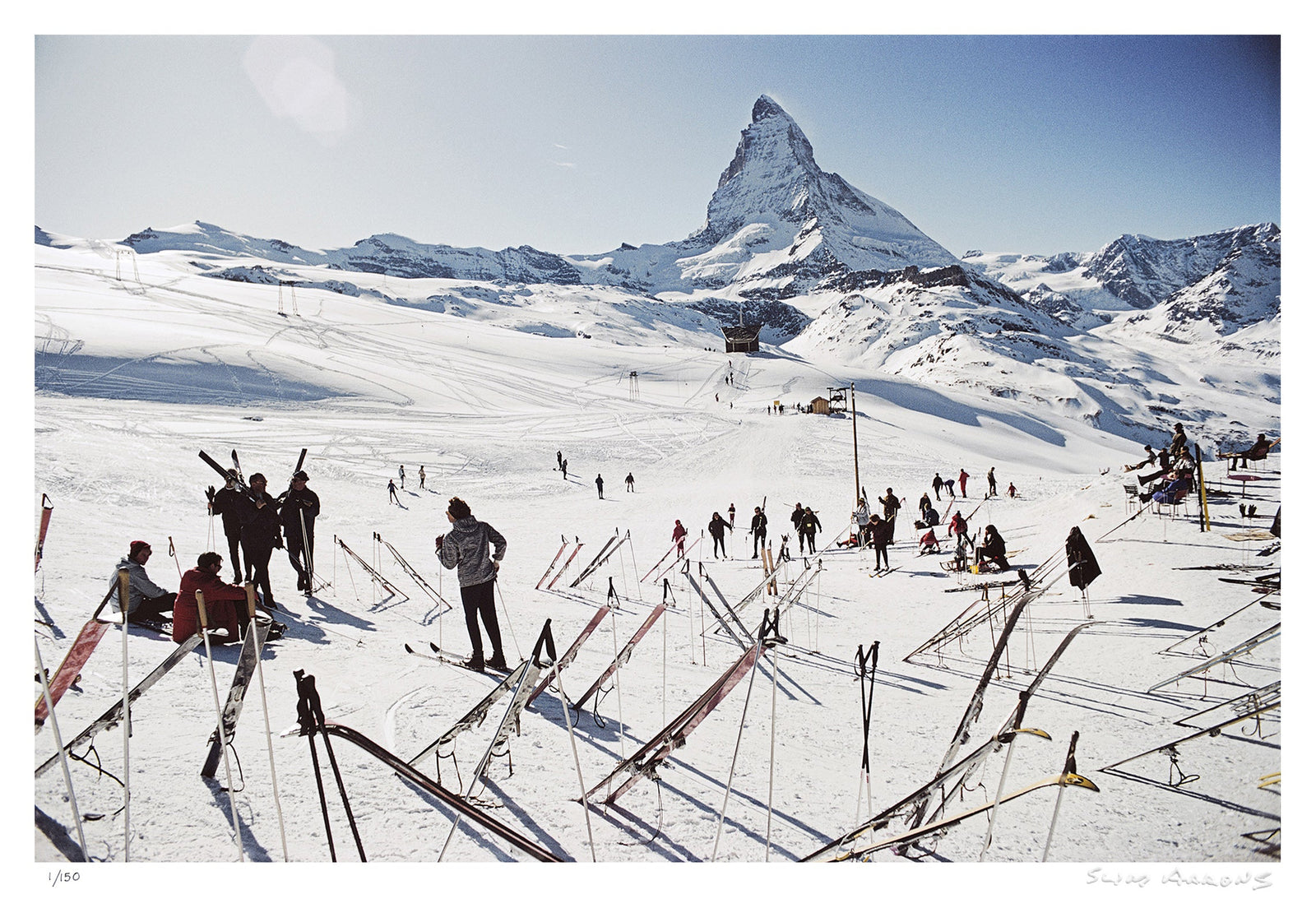 zermatt skiing 2 - Slim Aarons - Limited Edition - Estate Stamped - Photography - Getty Images