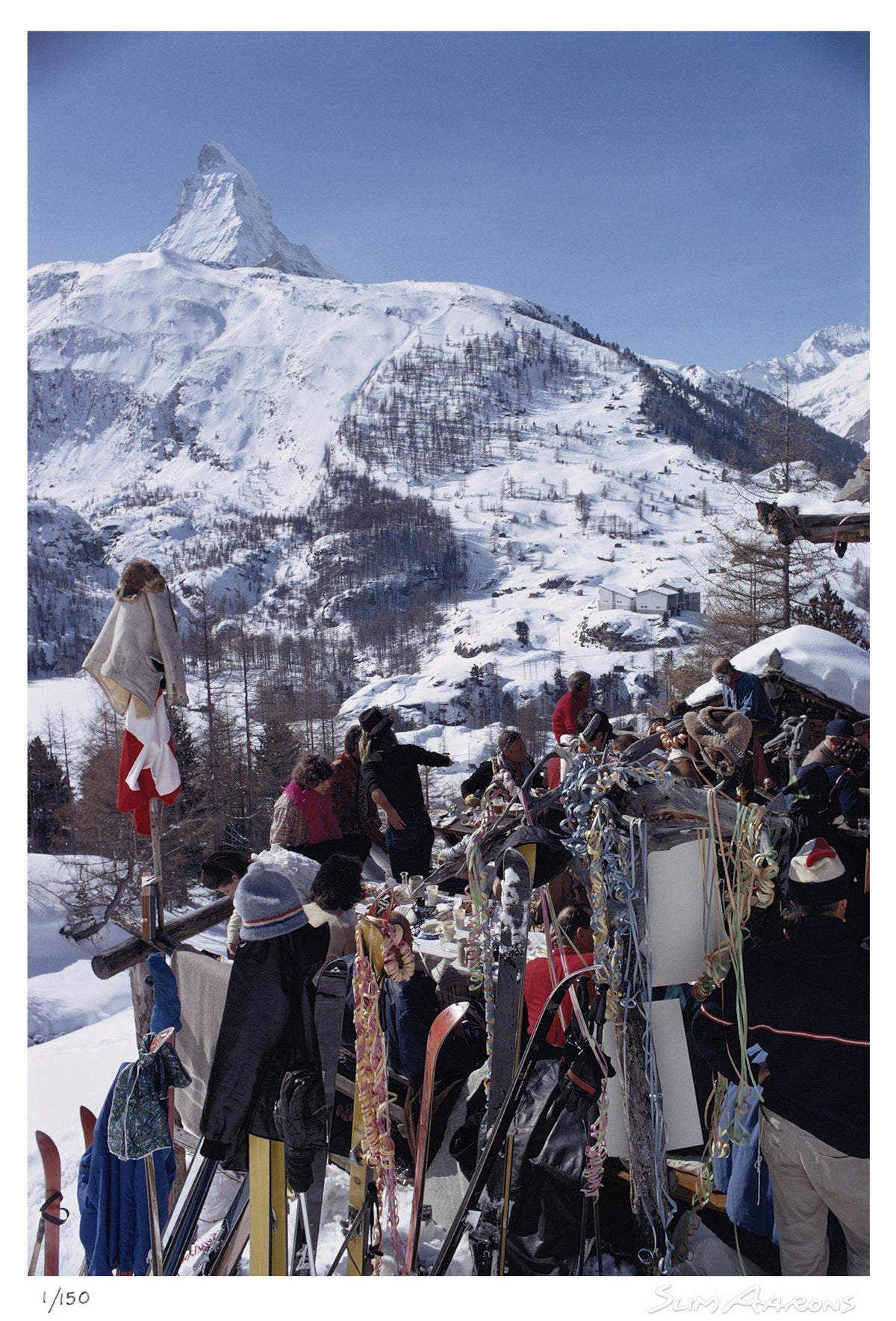 zermatt skiing 3 - Slim Aarons - Limited Edition - Estate Stamped - Photography - Getty Images
