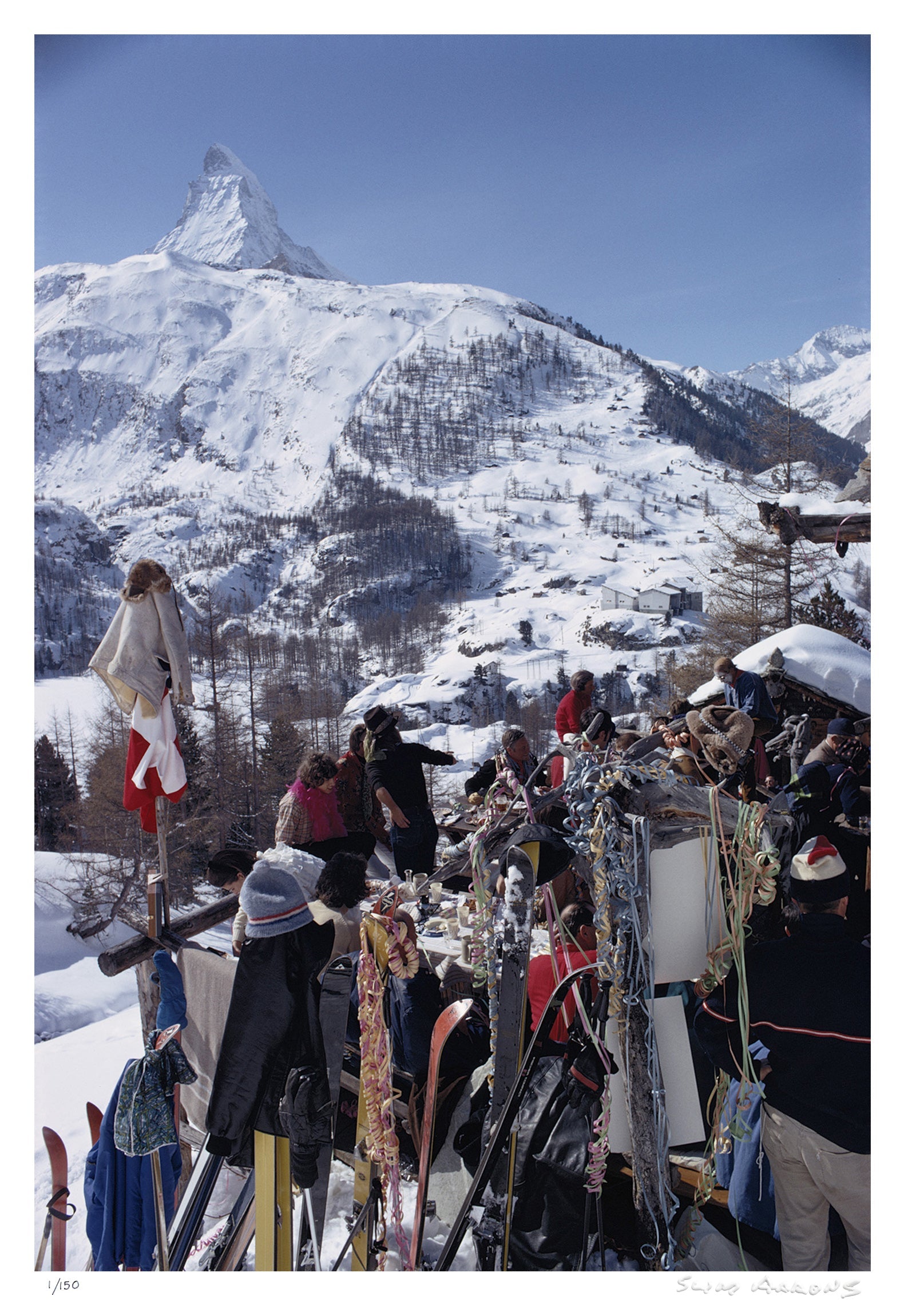 zermatt skiing 3 - Slim Aarons - Limited Edition - Estate Stamped - Photography - Getty Images