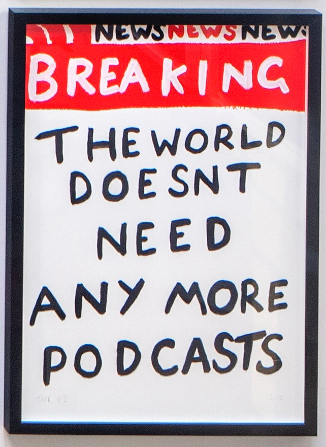 Breaking News: Podcasts (Framed)