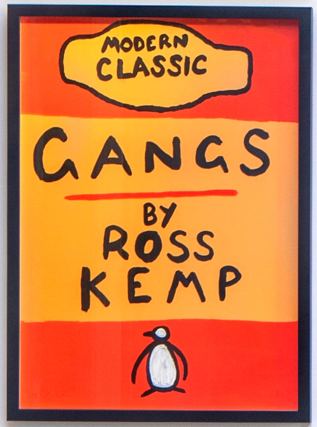 Modern Classic: Ross Kemp (Framed) by Times New Roadman, a hand-finished hand finished screen print on 310gsm south bank coarse from 2022