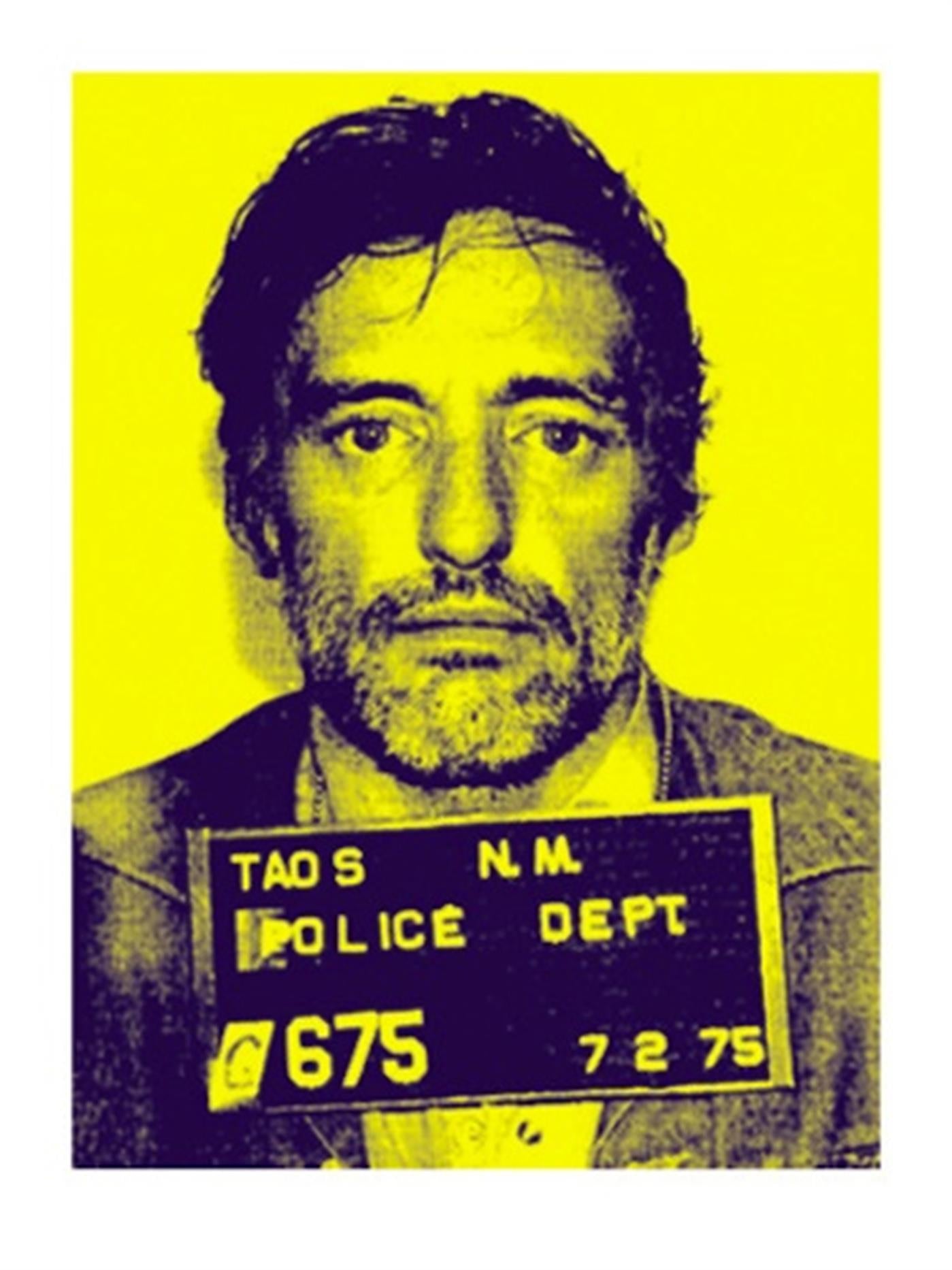 Just Dennis (Yellow) by Russell Marshall, a limited edition 2 colour screen print on 410gsm somerset paper from 2012