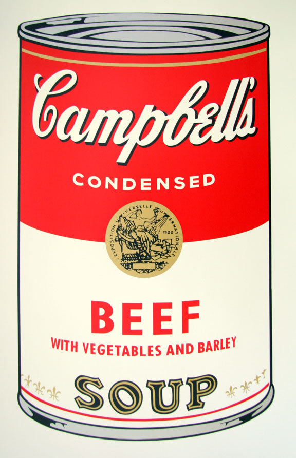 Soup Can Series 1 Beef Soup by Sunday B. Morning (Andy Warhol)