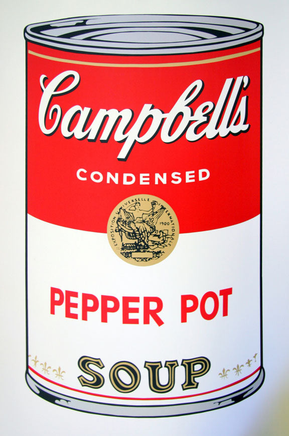 Soup Can Series 1 Black Pepper Pot Soup by Sunday B. Morning (Andy Warhol)