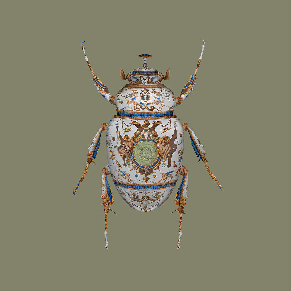 The Minton Scarab (Framed) by Magnus Gjoen