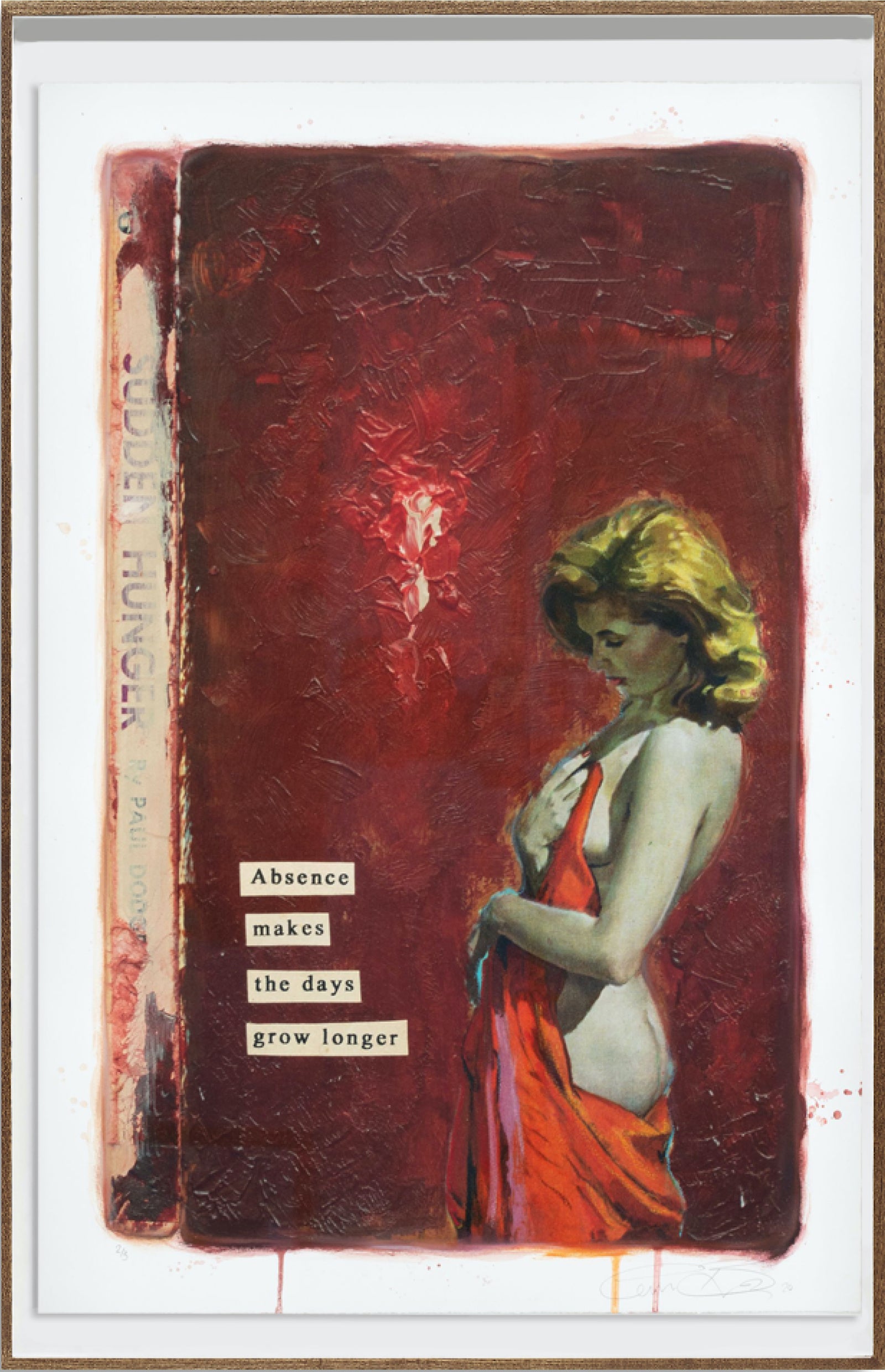 Absence Makes The Days Grow Longer (Framed) by The Connor Brothers, a limited edition hand coloured pigment print with acrylic, oil and varnish on somerset satin paper. from 2020