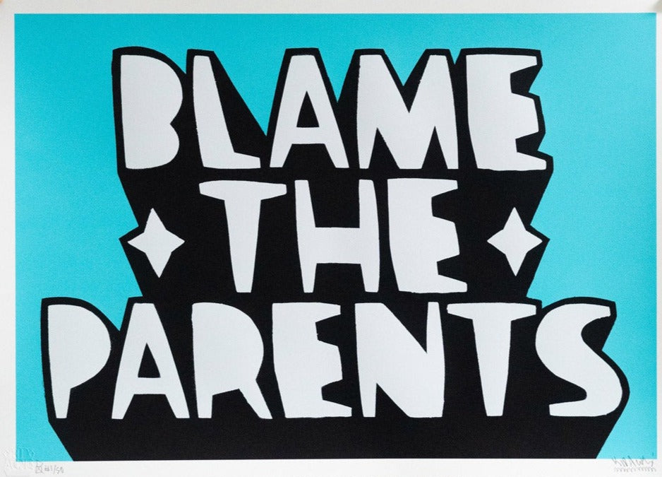 BLAME THE PARENTS (Blue) by Kid Acne