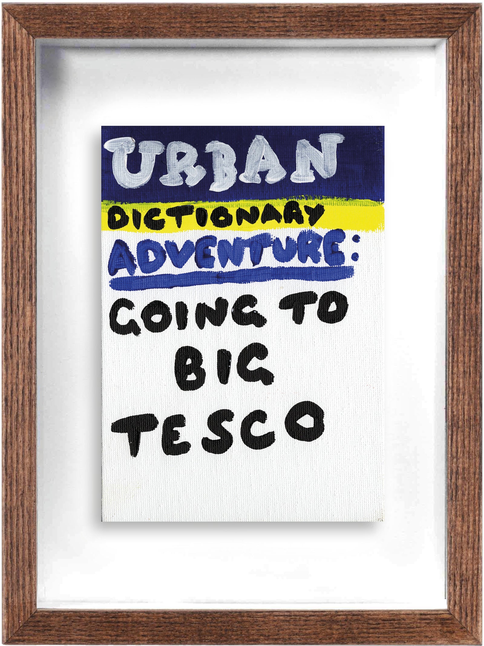 Adventure (Framed) by Times New Roadman, a original hand painted with acrylic on canvas stretched board from 2020