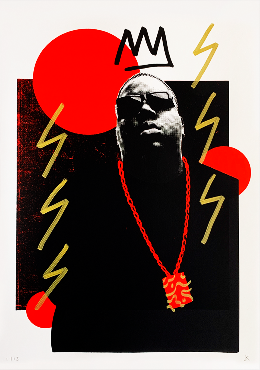 Biggie - Black &amp; Red - (Framed)