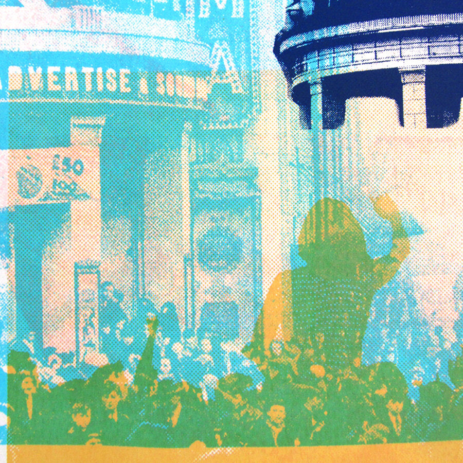 Brixton Academy by Underway Studio, a limited edition 5 colour screen-print on southbank smooth 300gsm paper from 2018