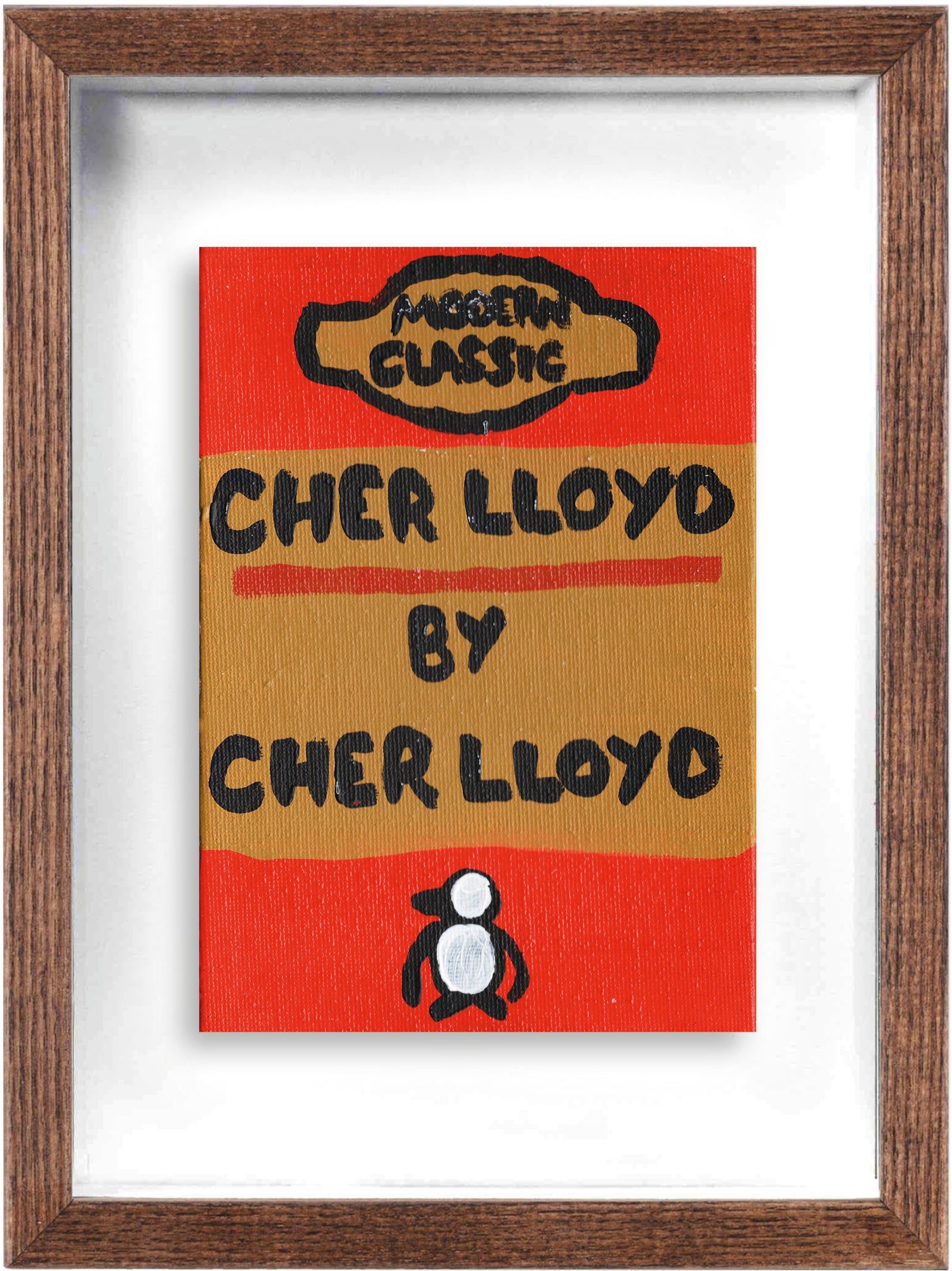 Cher Lloyd (Framed) by Times New Roadman, a original hand painted with acrylic on canvas stretched board from 2018