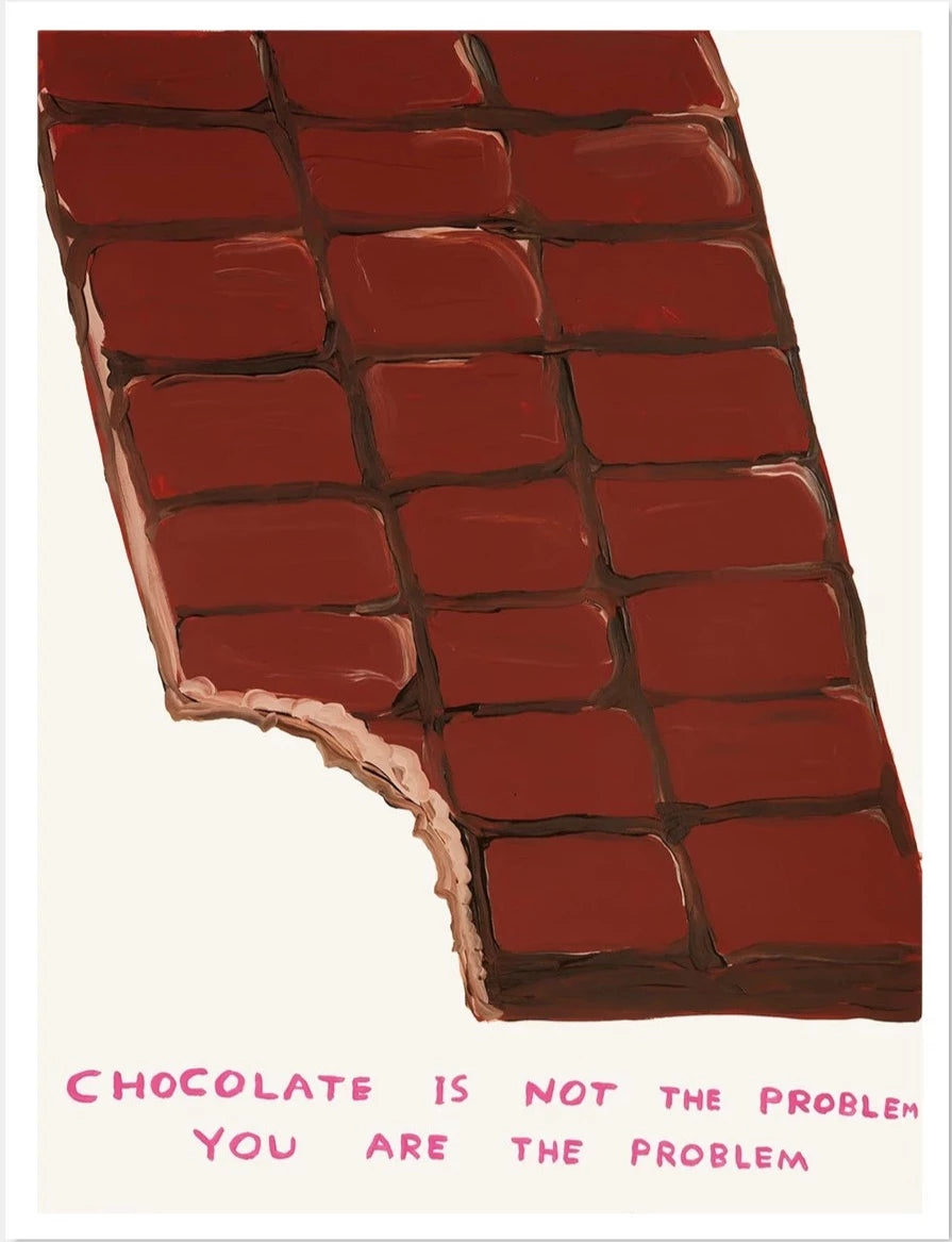 Chocolate Is Not the Problem by David Shrigley