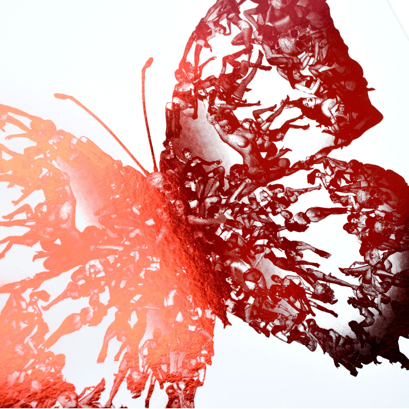 Deliverance Red Foil Edition by Cassandra Yap, a limited edition giclée print on white 380gsm matte laminated stock from 2021