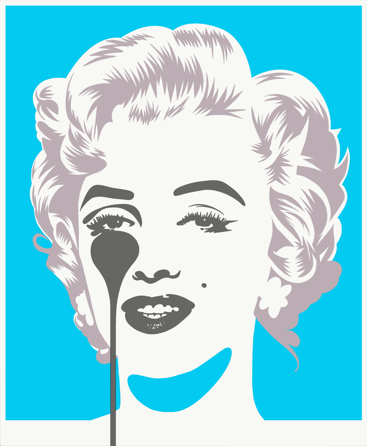 Marilyn Classic - Blue & Silver by Pure Evil