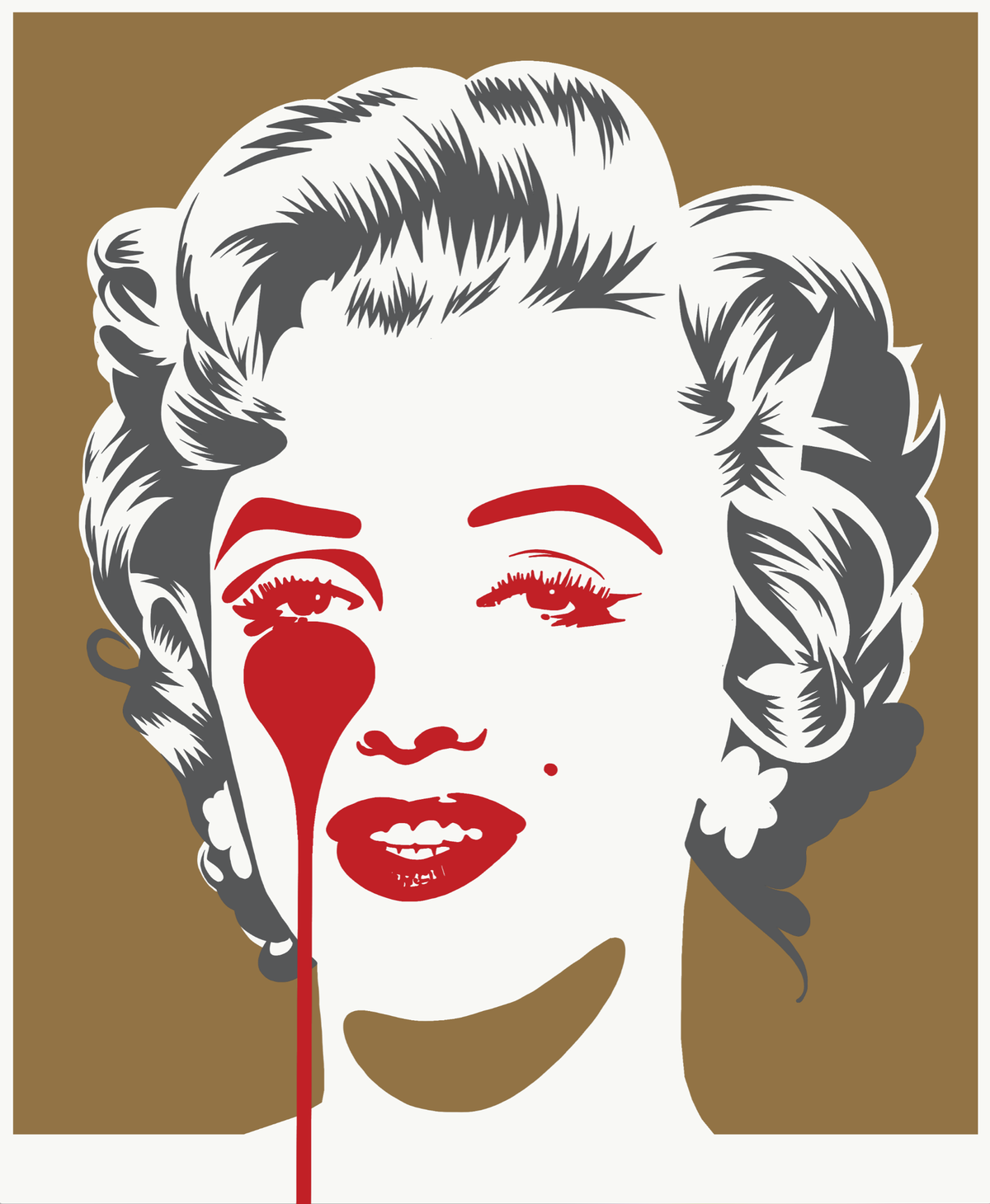 Marilyn Classic - Gold & Grey by Pure Evil