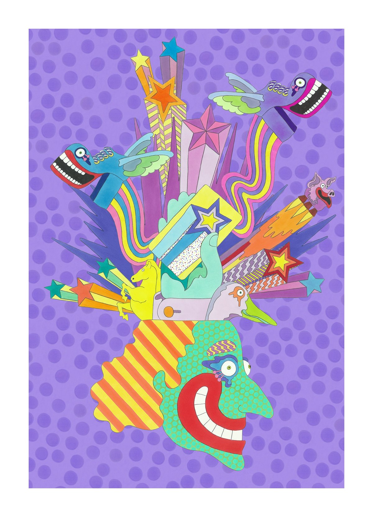 La Masse Nerveuse S’echappe Du Crane by Boogaloo Stu